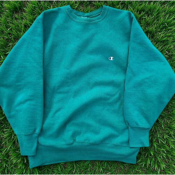 Champion Other - Champion Reverse Weave Crewneck Sweatshirt Teal Men’s XL